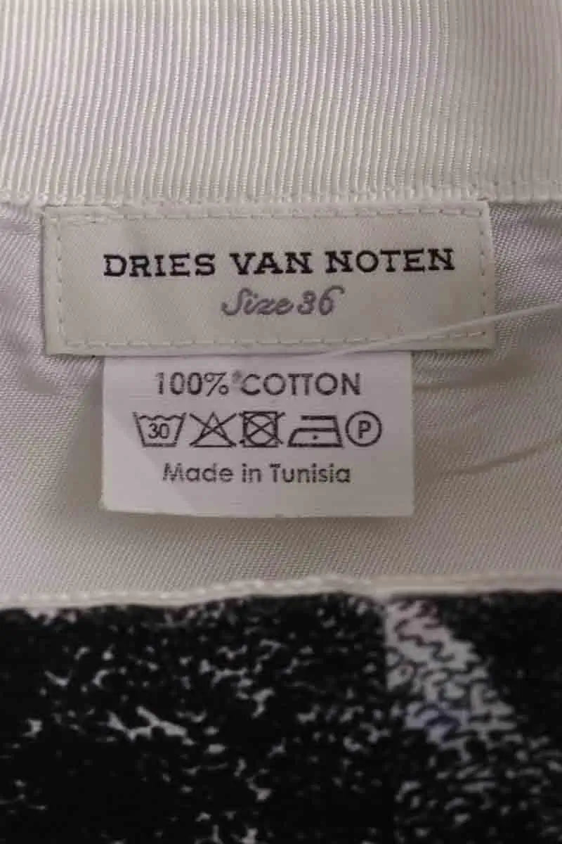 Jupe Dries Van Noten Multicolore en Coton