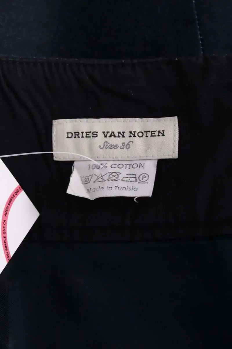 Jupe Dries Van Noten Noir en Coton