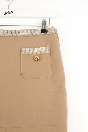 Jupe Elisabetta Franchi Camel en Laine