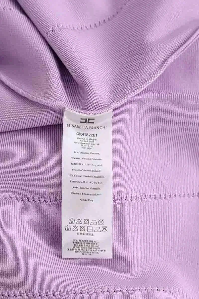 Jupe Elisabetta Franchi Violet en Viscose