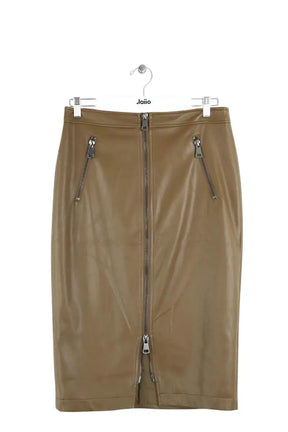 Jupe Essentiel Antwerp Kaki en Viscose, taille L - Seconde Main