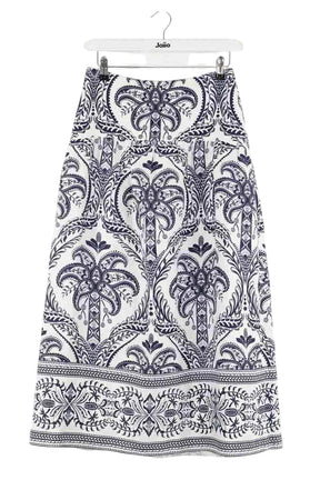 Jupe Farm Rio Bleu en Lin, taille S - Seconde Main