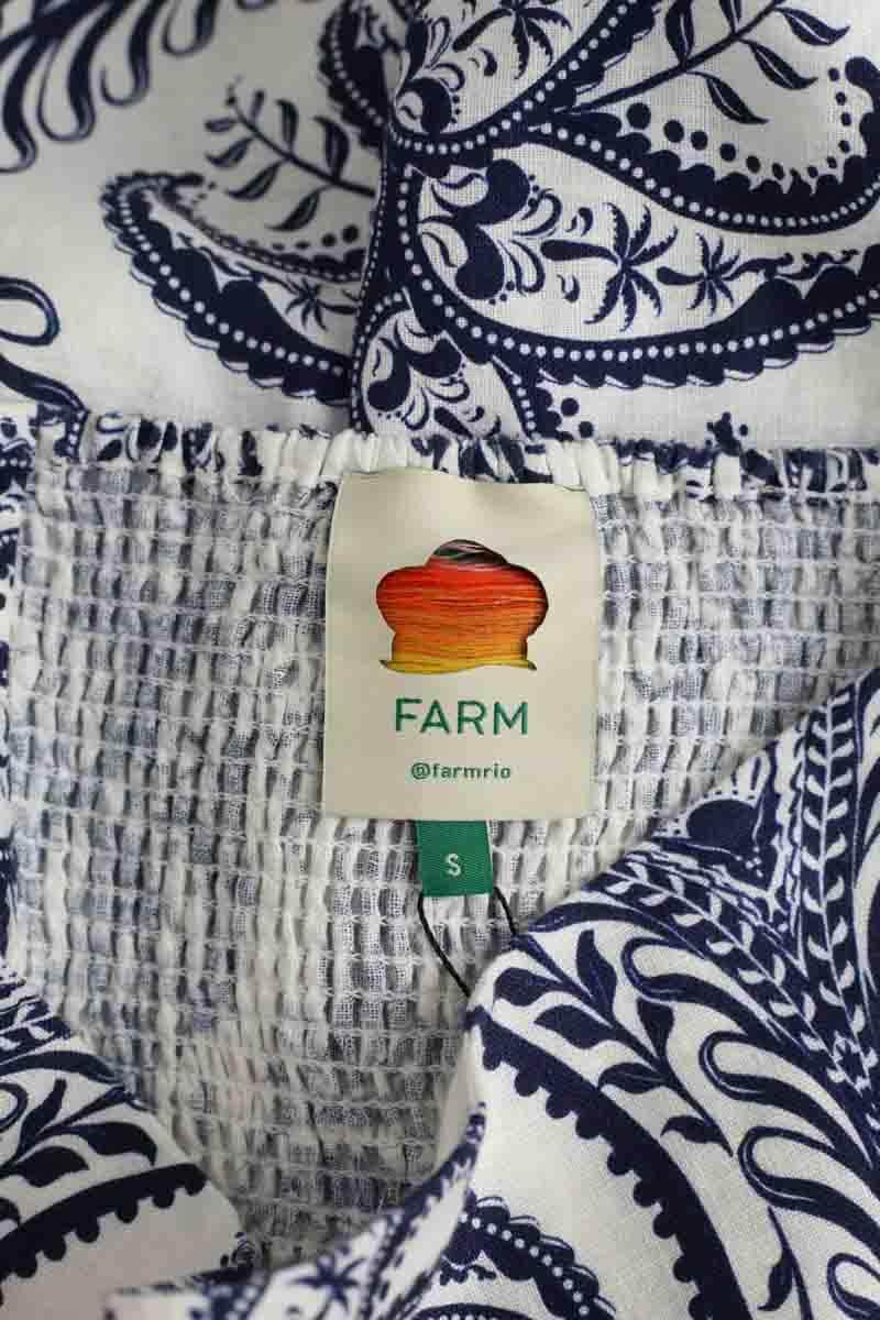 Jupe Farm Rio Bleu en Lin