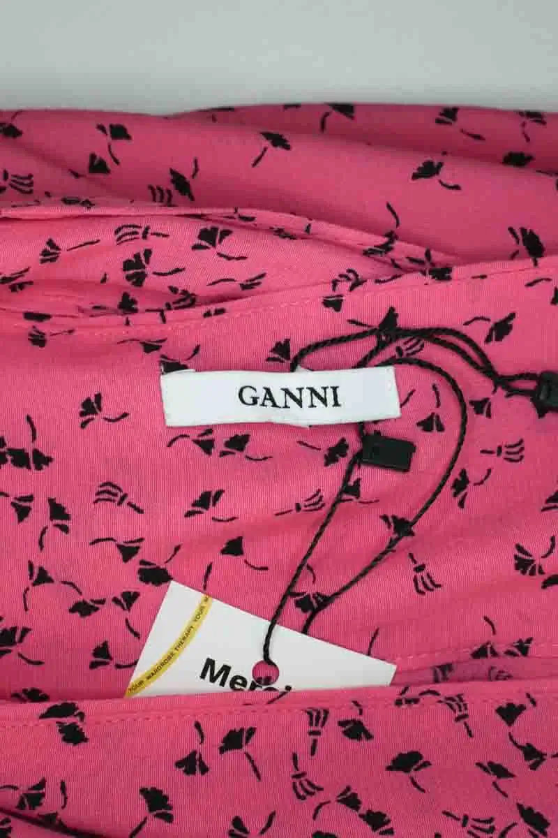 Jupe Ganni Rose en Viscose