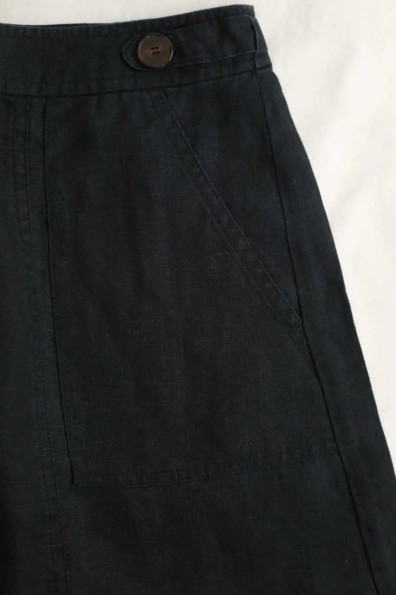 Jupe Gerard Darel Noir en Lin