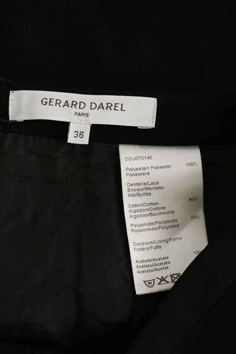 Jupe Gerard Darel Noir en Synthétique