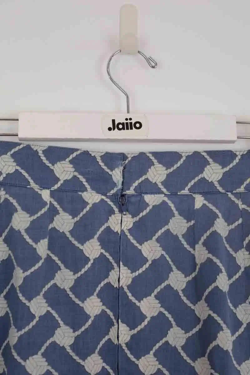 Jupe Hermès Bleu en Lin