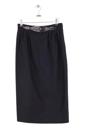 Jupe Hermès Noir en Laine, taille L - Seconde Main