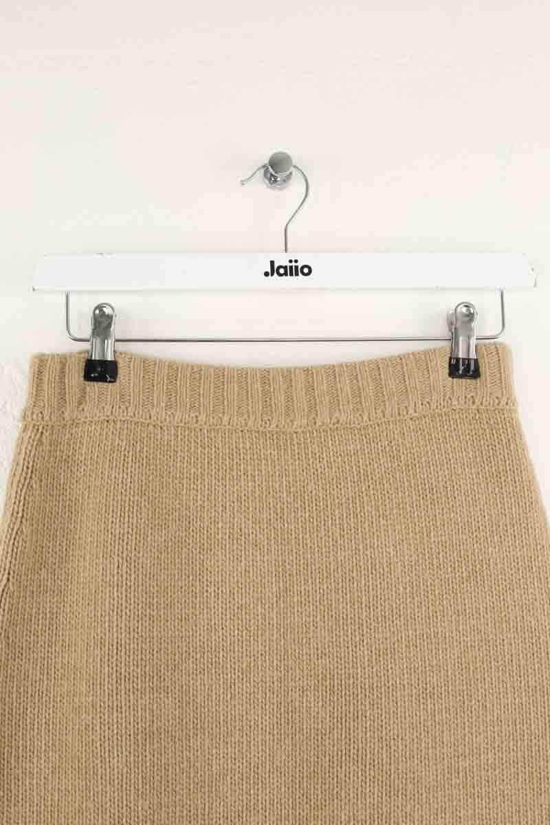 Jupe Ines de la Fressange Damia Beige en Laine