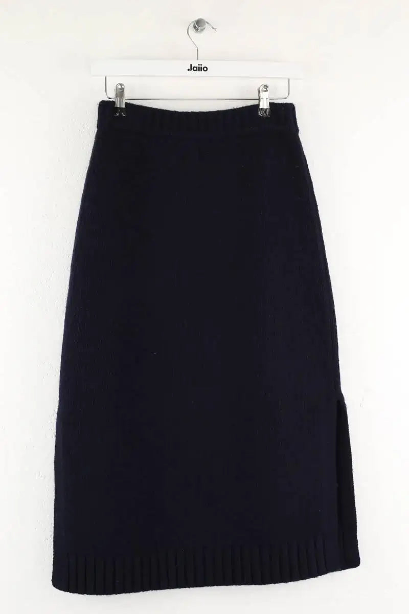 Jupe Ines de la Fressange Damia Bleu en Laine