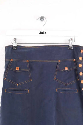 Jupe Jean Paul Gaultier Marine en Synthétique