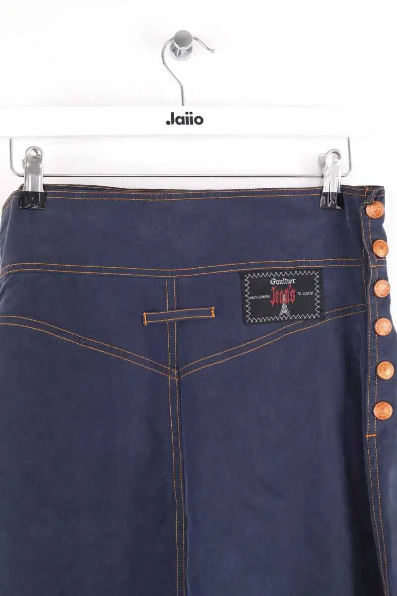 Jupe Jean Paul Gaultier Marine en Synthétique