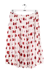 Jupe Khaite Blanc en Synthétique, taille XL - Seconde Main