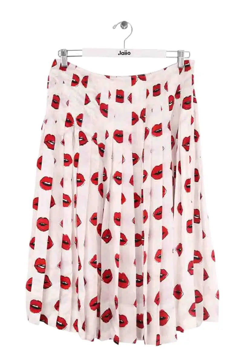 Jupe Khaite Blanc en Synthétique, taille XL - Seconde Main