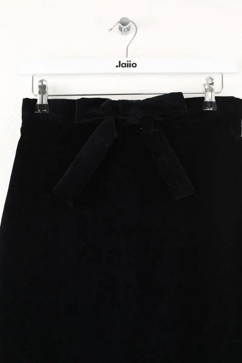Jupe La Veste Noir en Daim