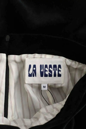 Jupe La Veste Noir en Daim