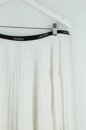 Jupe Lacoste Blanc en Synthétique