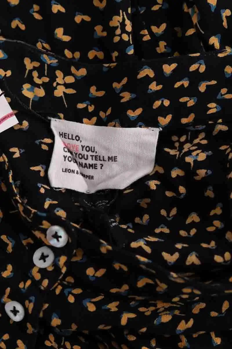 Jupe Leon & Harper Noir en Viscose