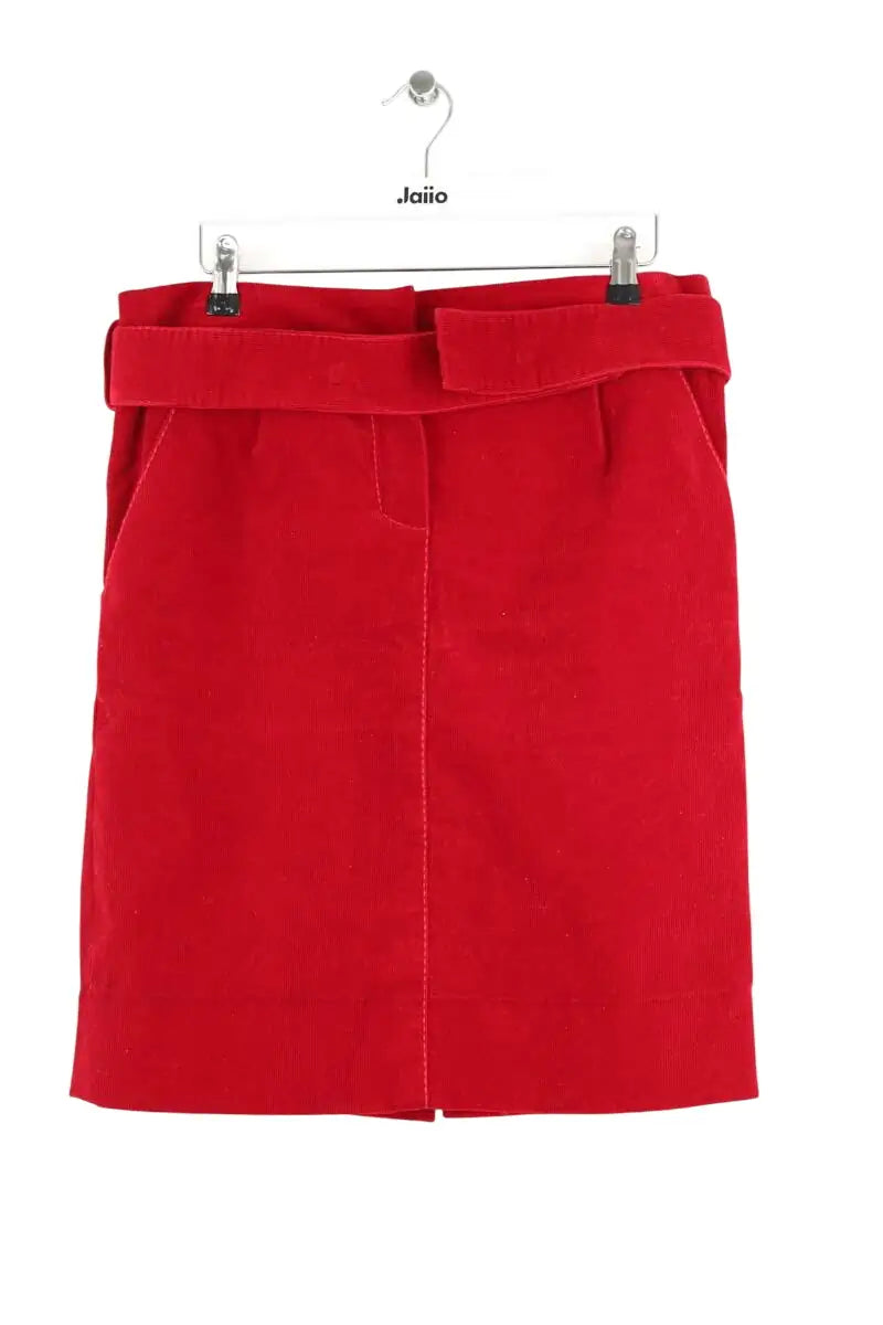 Jupe Louis Vuitton Rouge en Velours, taille L - Seconde Main