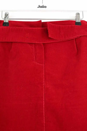 Jupe Louis Vuitton Rouge en Velours