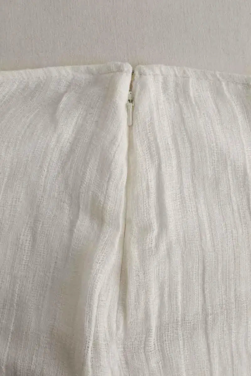 Jupe Loulou Studio Blanc en Coton