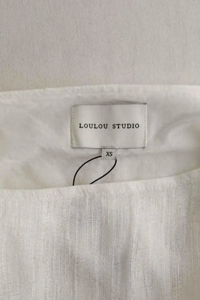 Jupe Loulou Studio Blanc en Coton