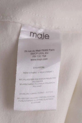 Jupe Maje Blanc en Synthétique
