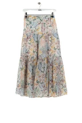 Jupe Maje Blanc en Viscose, taille XS - Seconde Main