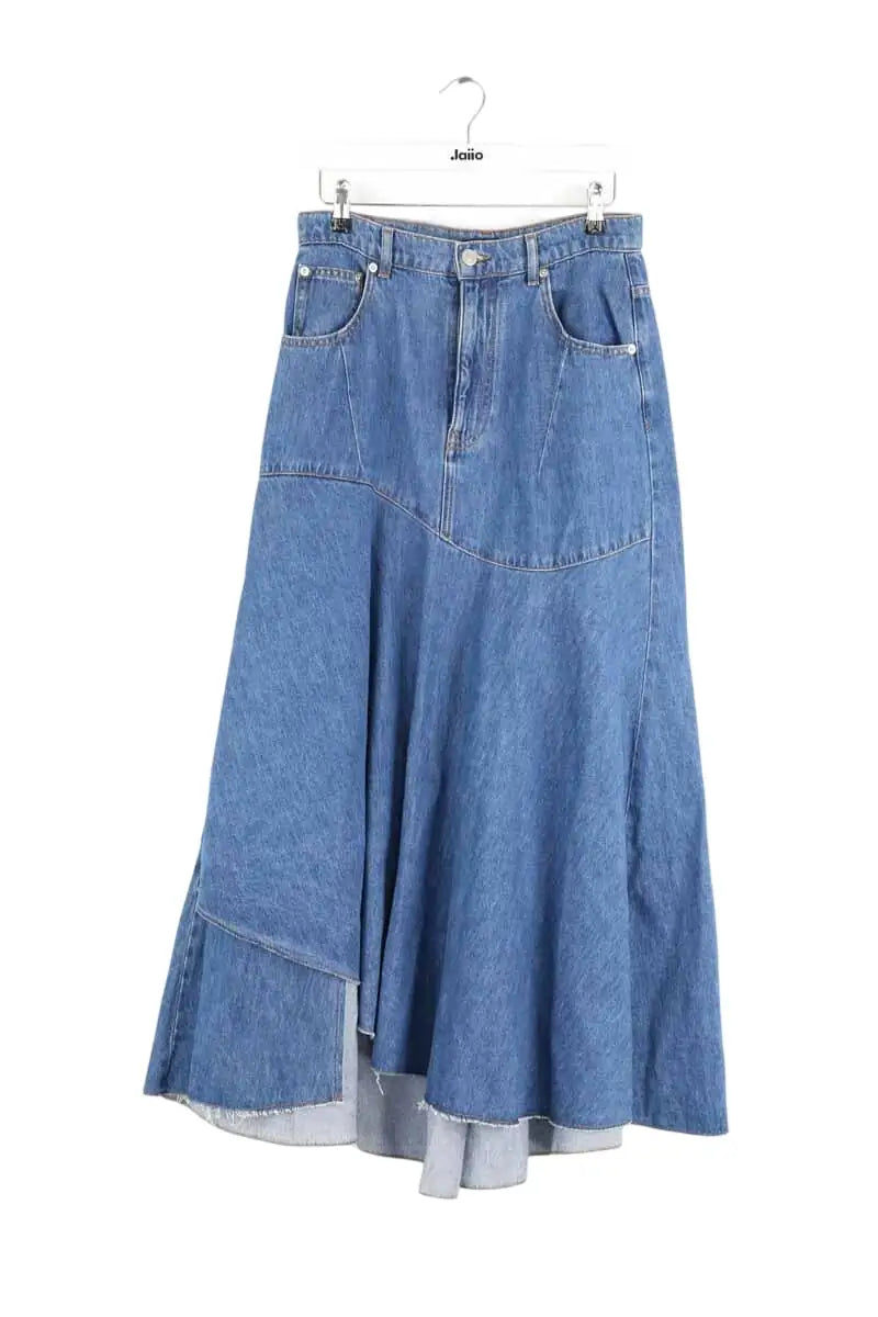 Jupe Maje Bleu en Coton, taille M - Seconde Main