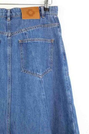 Jupe Maje Bleu en Coton