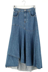 Jupe Maje Bleu en Coton, taille XS - Seconde Main