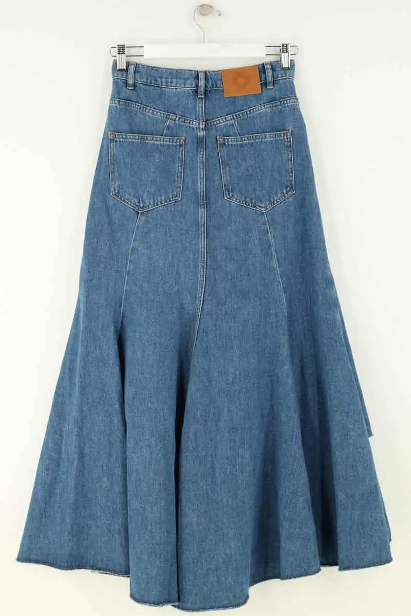 Jupe Maje Bleu en Coton