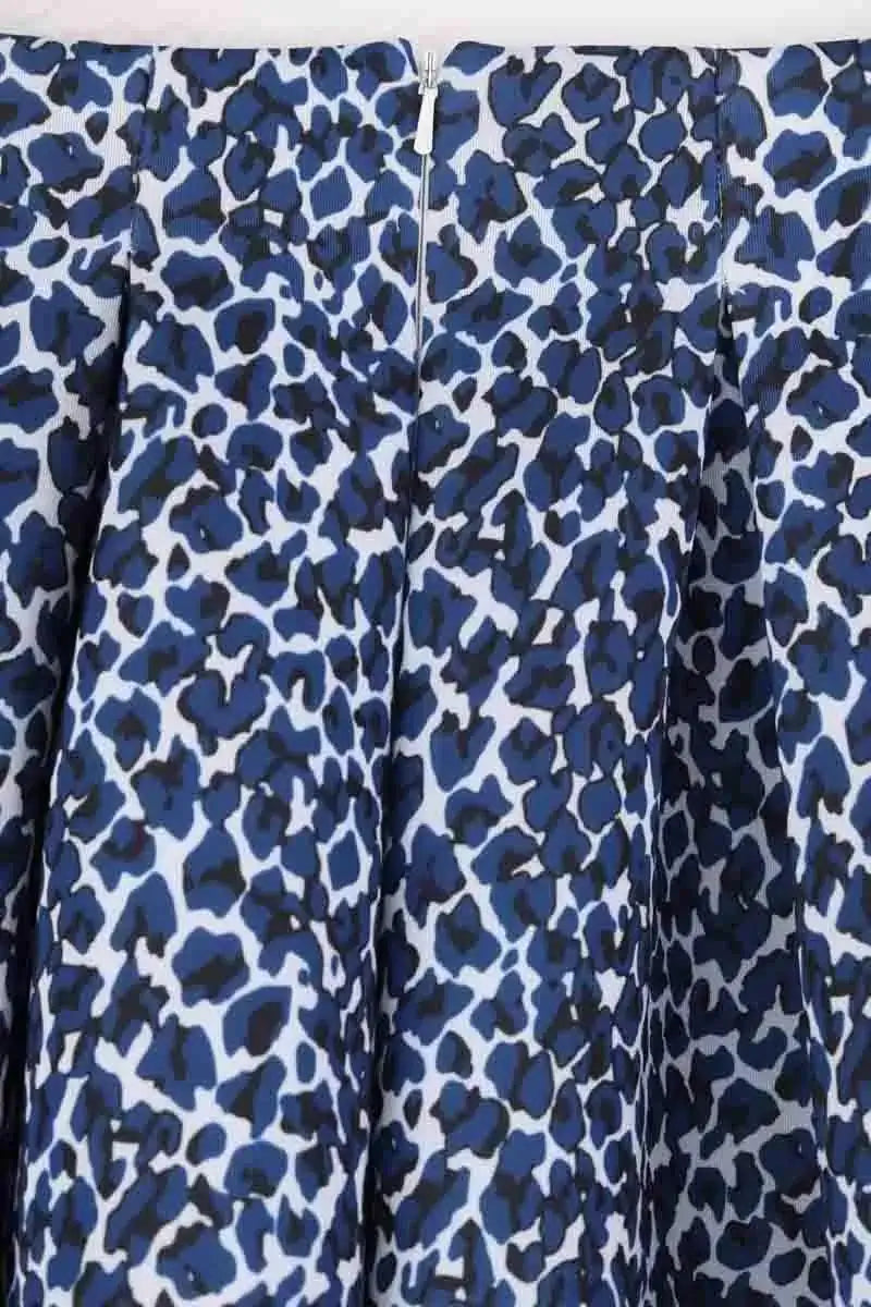 Jupe Maje Bleu en Synthétique