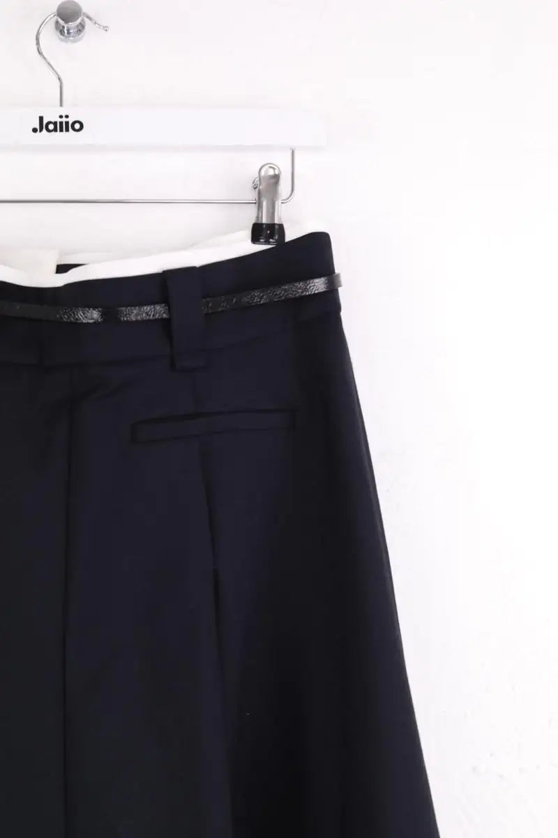 Jupe Maje Noir en Coton