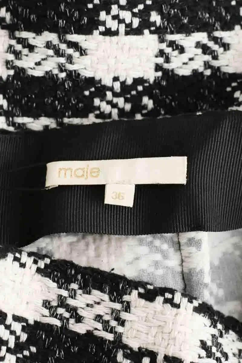 Jupe Maje Noir en Coton