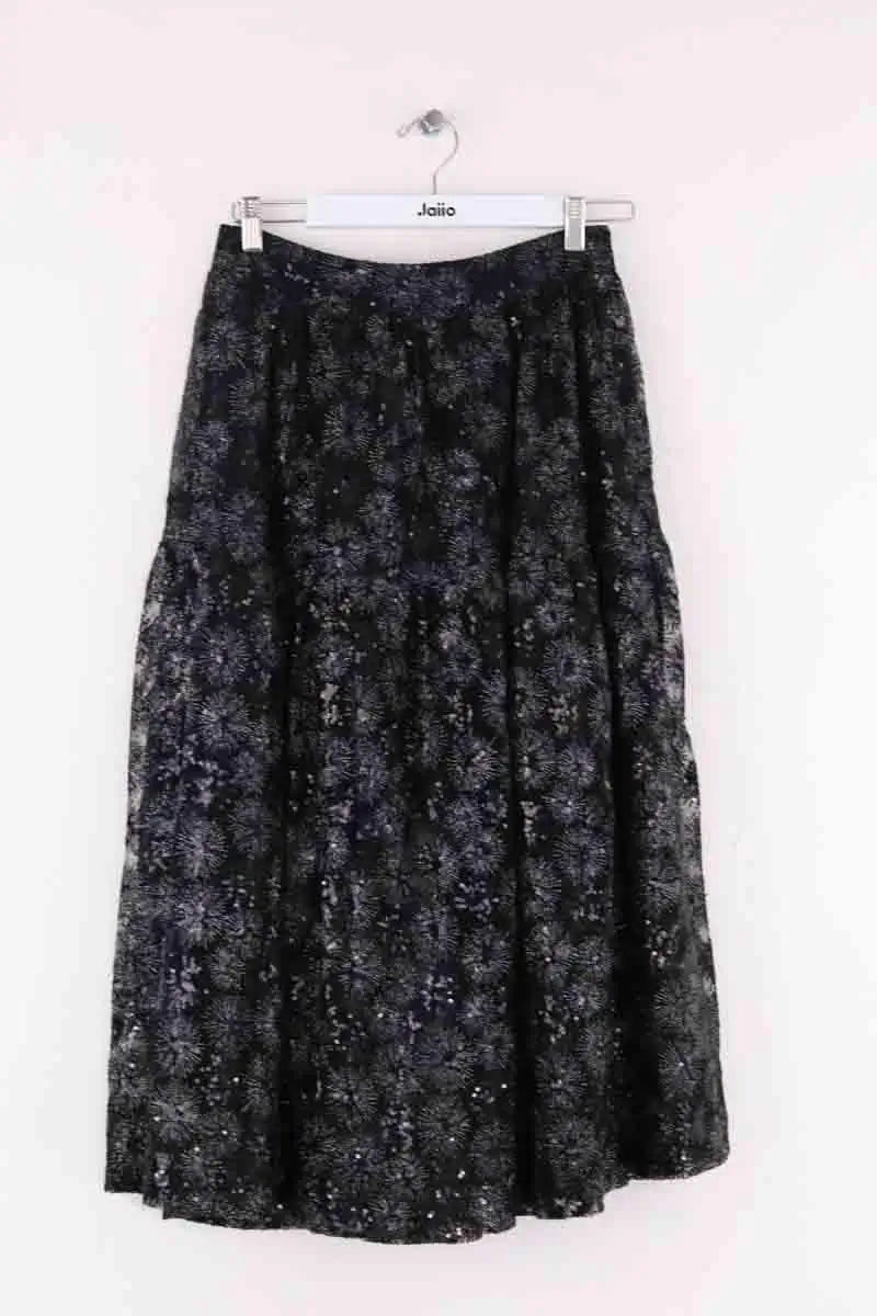 Jupe Maje Noir en Paillettes