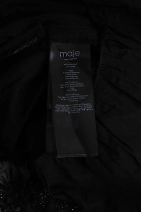 Jupe Maje Noir en Paillettes