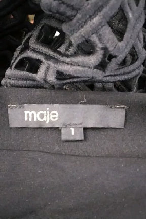 Jupe Maje Noir en Polyester
