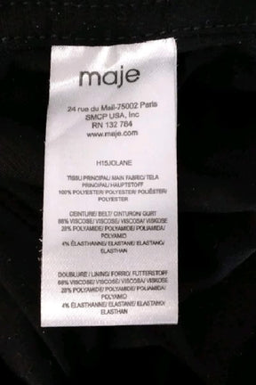 Jupe Maje Noir en Polyester