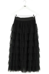 Jupe Maje Noir en Synthétique, taille S - Seconde Main