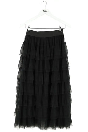 Jupe Maje Noir en Synthétique, taille S - Seconde Main