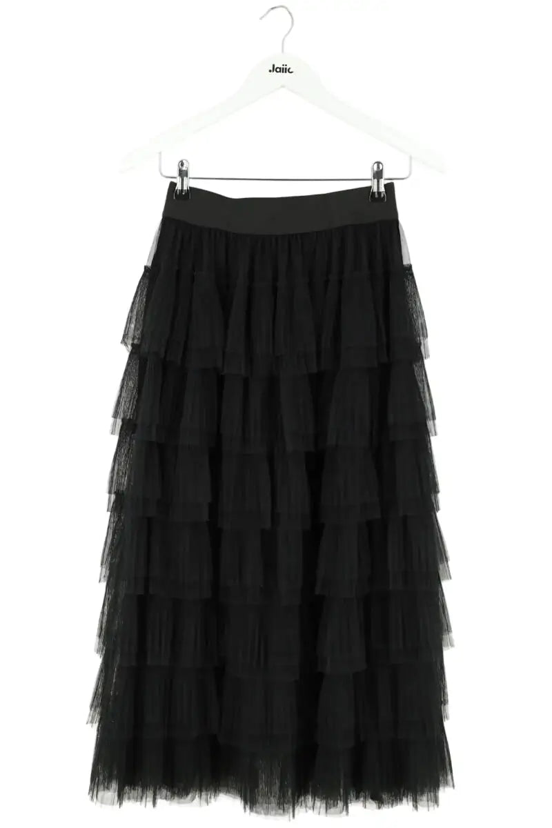 Jupe Maje Noir en Synthétique, taille S - Seconde Main