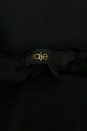Jupe Maje Noir en Synthétique