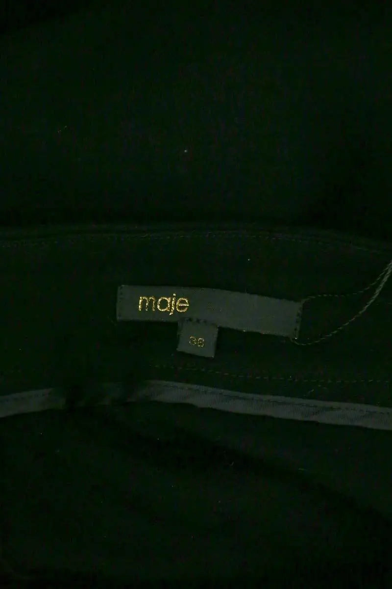 Jupe Maje Noir en Synthétique