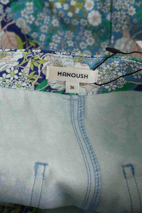 Jupe Manoush Bleu en Coton