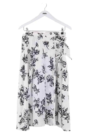 Jupe Marella Blanc en Coton, taille L - Seconde Main