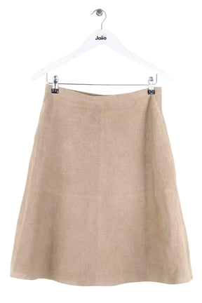 Jupe Max & Moi Beige en Daim, taille L - Seconde Main