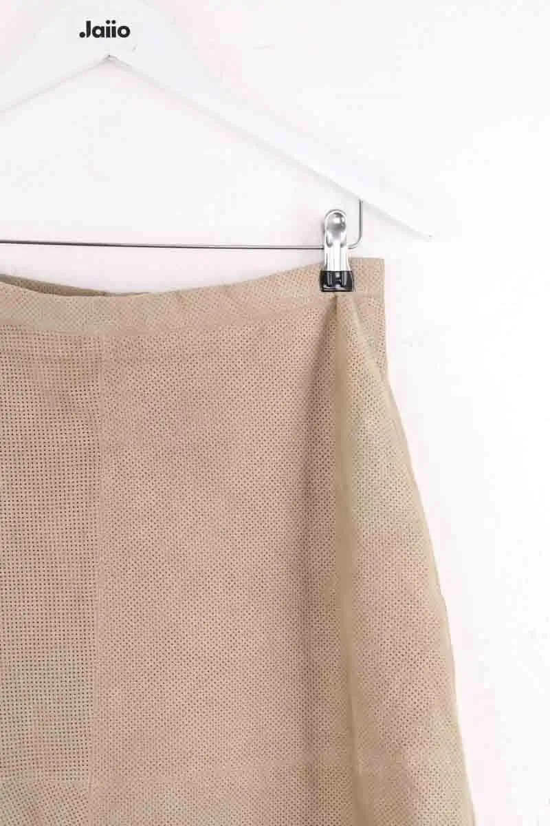 Jupe Max & Moi Beige en Daim