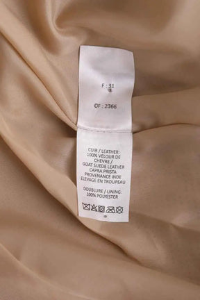 Jupe Max & Moi Beige en Daim