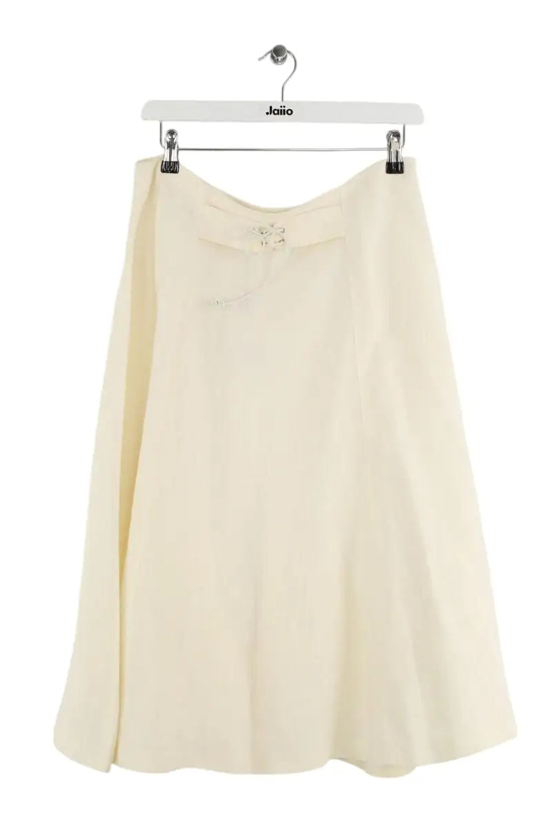 Jupe Max Mara Blanc en Lin, taille XXL - Seconde Main